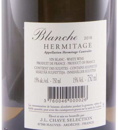 2018 Domaine Jean-Louis Chave Sélection Blanche Hermitage white