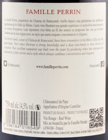 2018 Château de Beaucastel Les Sinards Châteauneuf-du-Pape tinto