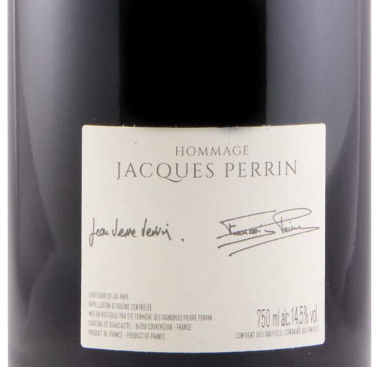 2018 Château de Beaucastel Hommage a Jacques Perrin Châteauneuf-du-Pape tinto