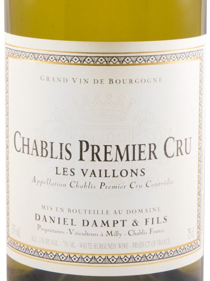 2019 Domaine Daniel Dampt Les Vaillons Premier Cru Chablis branco