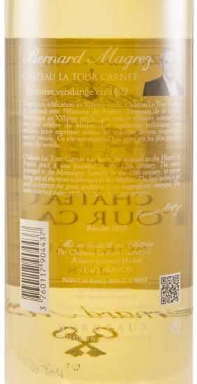 2018 Château La Tour Carnet Haut-Médoc white
