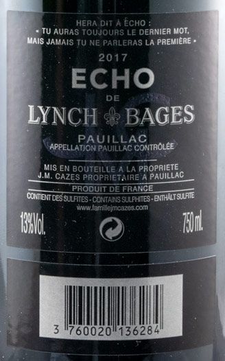 2017 Château Lynch-Bages Echo de Lynch-Bages Pauillac red