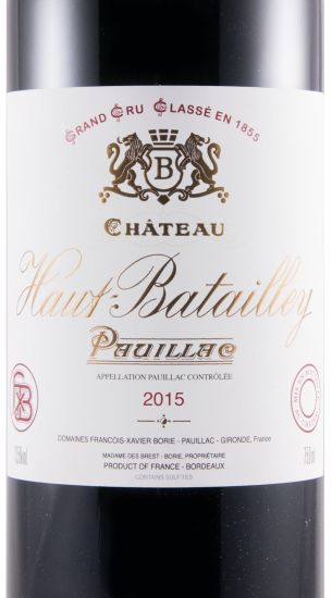 2015 Château Haut-Batailley Pauillac red