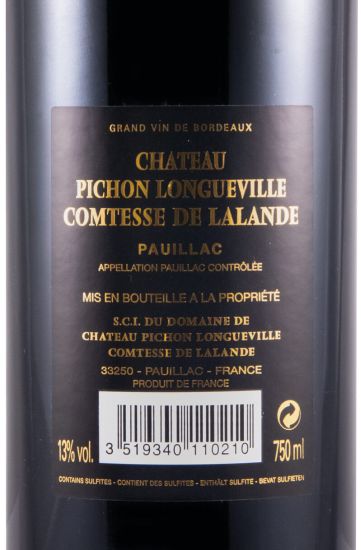 2011 Château Pichon Longueville Comtesse de Lalande Pauillac tinto