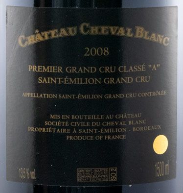 2008 Château Cheval Blanc Saint-Émilion tinto 1,5L