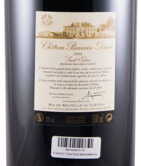 2008 Château Branaire-Ducru Saint-Julien tinto 1,5L