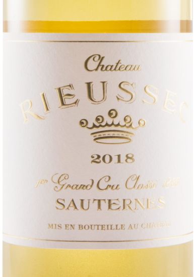 2018 Château Rieussec Sauternes branco 37,5cl