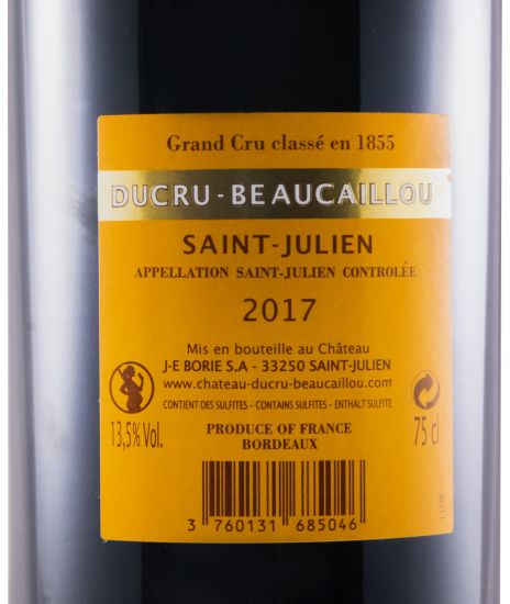 2017 Château Ducru-Beaucaillou Saint-Julien tinto
