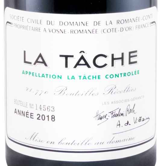 2018 Domaine de la Romanée-Conti La Tâche Romanée-Conti tinto
