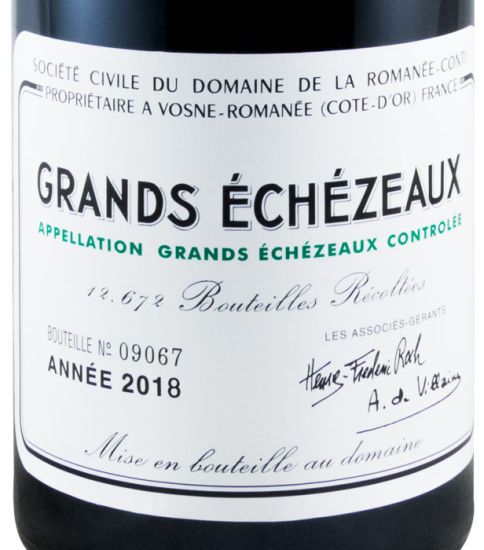 2018 Domaine de la Romanée-Conti Grand Cru Grands Échézeaux tinto