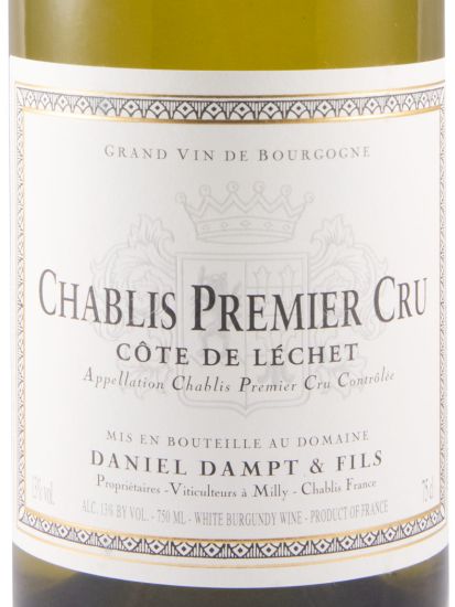 2020 Domaine Daniel Dampt Côte de Léchet Premier Cru Chablis branco