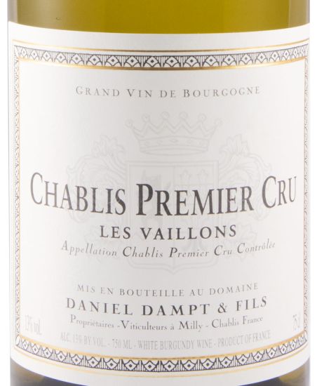 2020 Domaine Daniel Dampt Les Vaillons Premier Cru Chablis branco