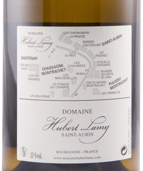 2019 Domaine Hubert Lamy En Remilly Premier Cru Saint-Aubin branco