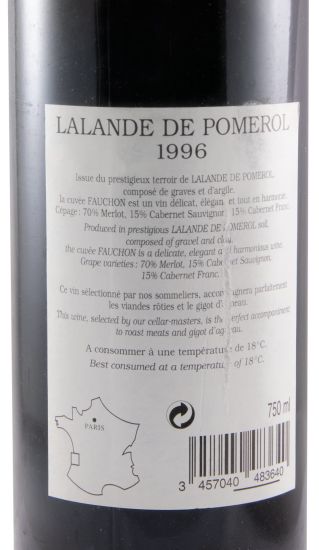 1996 Fauchon Reserve Lalande de Pomerol red