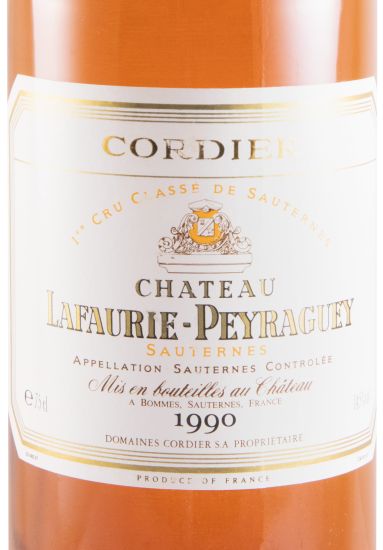 1990 Château Lafaurie-Peyraguey Sauternes branco