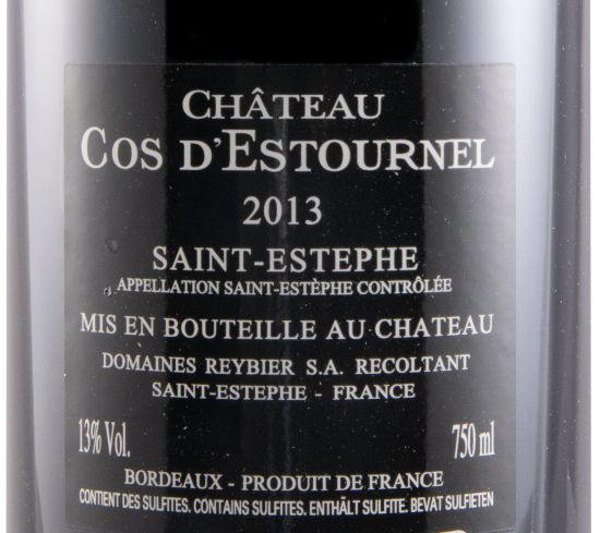 2013 Château Cos d'Estournel Saint-Estèphe tinto
