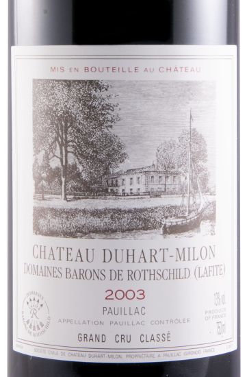 2003 Château Duhart-Milon Pauillac tinto
