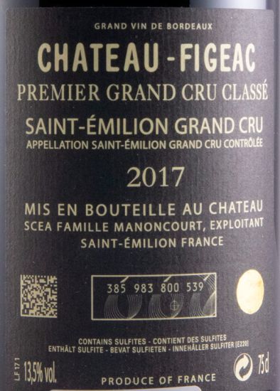 2017 Château-Figeac Saint-Émilion red