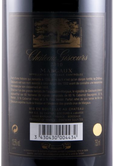 2010 Château Giscours Margaux tinto