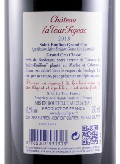 2018 Château La Tour Figeac Saint-Émilion tinto