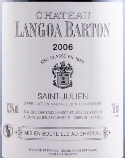 2006 Château Langoa Barton Saint-Julien tinto