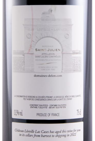 2007 Château Léoville Las Cases Marquis de Las Cases Saint-Julien tinto