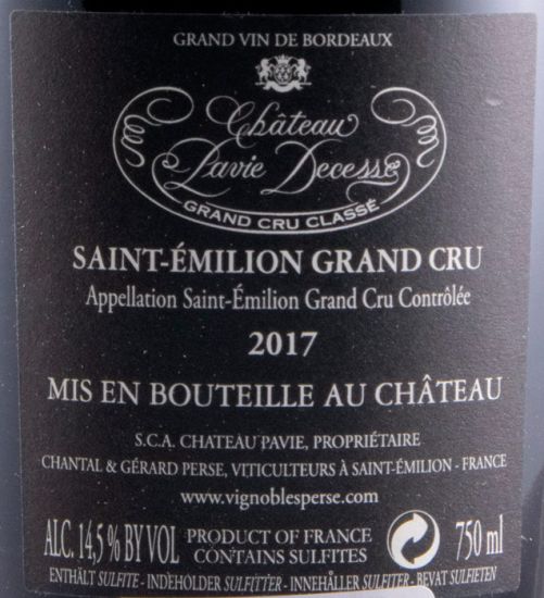 2017 Château Pavie-Decesse Saint-Émilion tinto