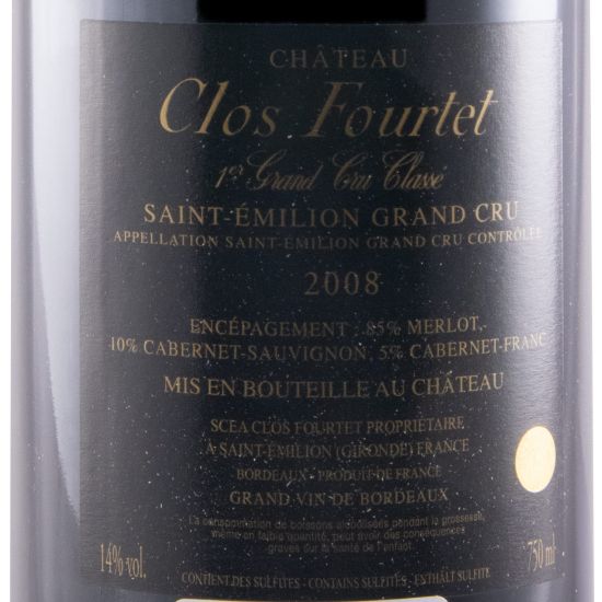2008 Château Clos Fourtet Saint-Émilion red