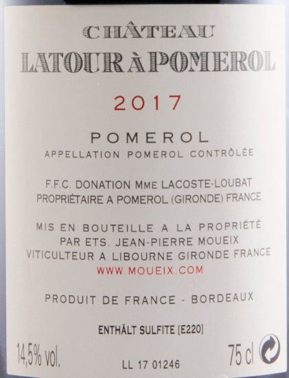 2017 Château Latour à Pomerol red