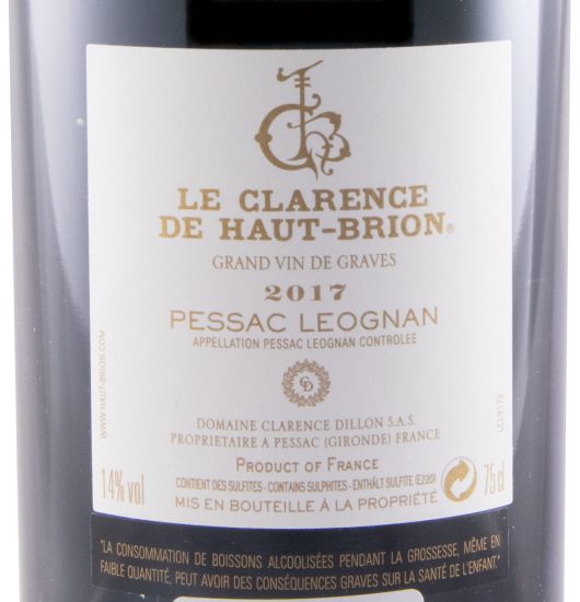 2017 Château Haut-Brion Le Clarence de Haut-Brion Pessac-Léognan tinto
