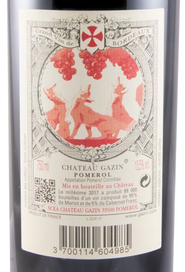 2017 Château Gazin Pomerol tinto