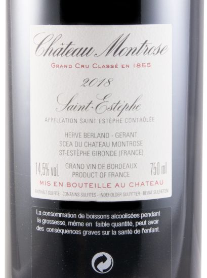 2018 Château Montrose Saint-Estèphe tinto