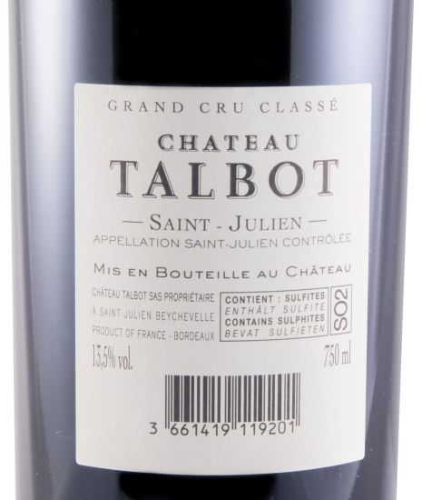 2019 Château Talbot Saint-Julien red