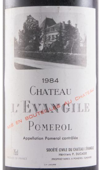 1984 Château L'Évangile Pomerol tinto