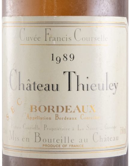 1989 Château Thieuley Bordeaux white