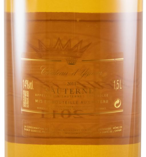 2011 Château d'Yquem Sauternes branco 1,5L