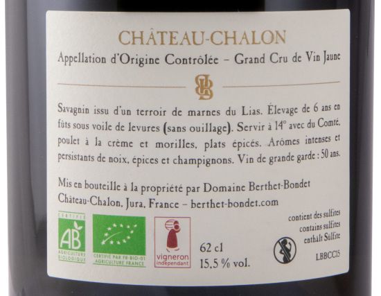 2015 Domaine Berthet-Bondet Château-Chalon organic white 62cl