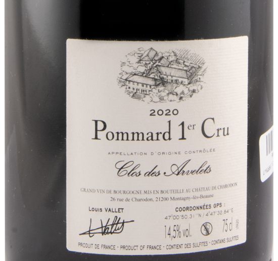 2020 Château de Charodon Clos des Arvelets Gevrey-Chambertin tinto