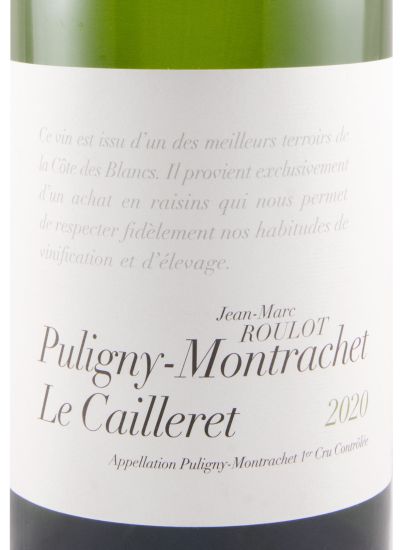 2020 Jean-Marc Roulot Le Cailleret Puligny-Montrachet branco