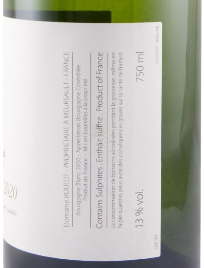 2020 Domaine Roulot Bourgogne branco