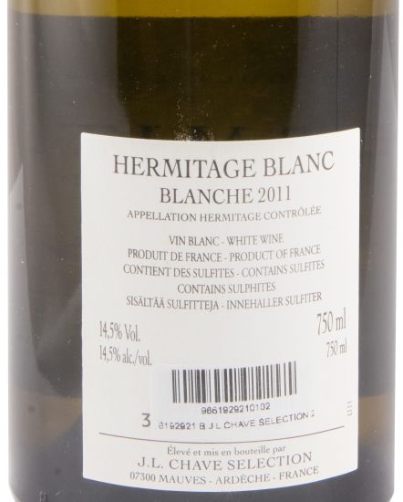 2011 Domaine Jean-Louis Chave Sélection Blanche Hermitage white