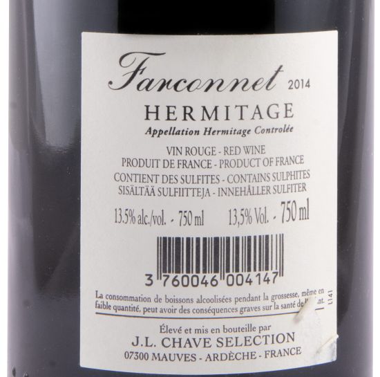 2014 Domaine Jean-Louis Chave Sélection Farconnet Hermitage tinto