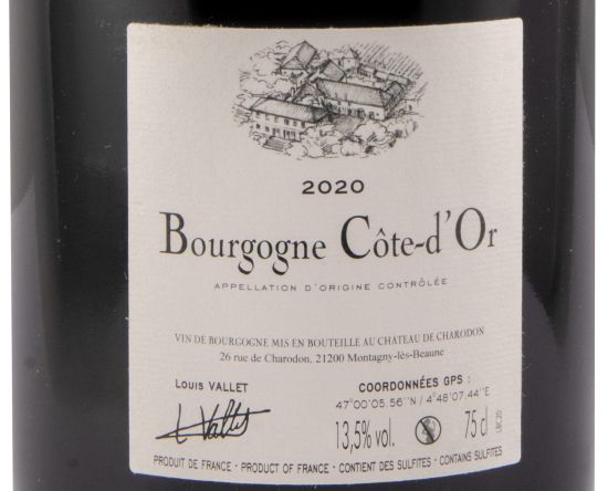 2020 Château de Charodon Bourgogne Côte-d’Or red