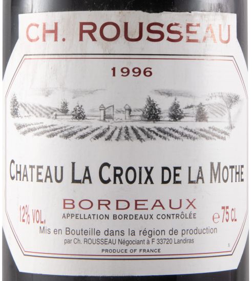1996 Château La Croix de La Mothe Bordeaux red