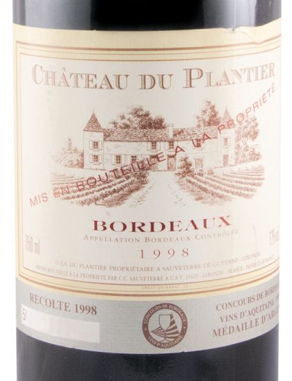 1998 Château du Plantier Bordeaux red
