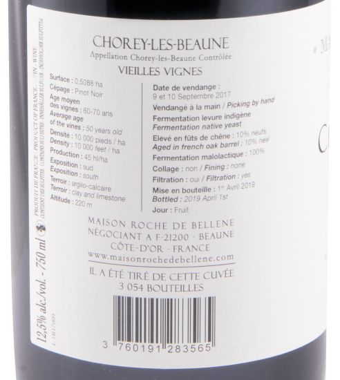 2017 Maison Roche de Bellene Chorey-les-Beaune Vieilles Côte de Beaune tinto