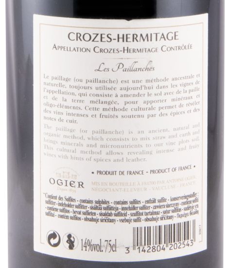2018 Ogier Les Paillanches Crozes-Hermitage red