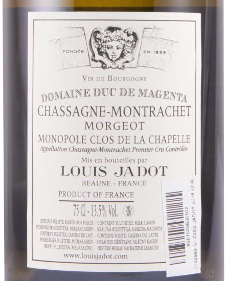2018 Louis Latour Morgeot Chassagne-Montrachet white