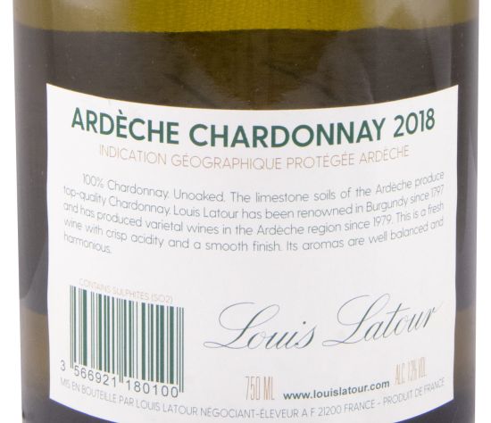 2018 Louis Latour Chardonnay Ardèche white