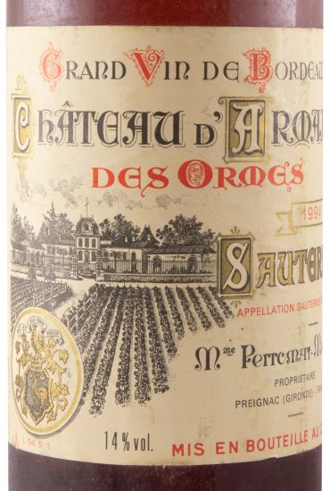 1994 Château D'Armajan des Ormes Sauternes white